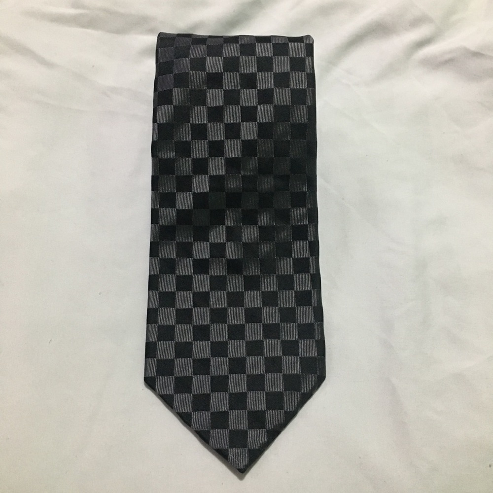 🌸Express Black and Gray Checkered Tie
